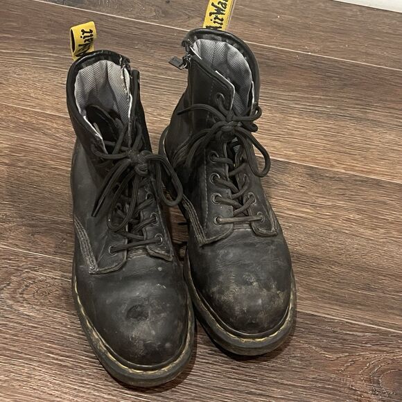 Dr. Martens Maple Zip Steel Toe Safety Shoe Slip Resistant Women's Size 7 Black - Picture 2 of 12